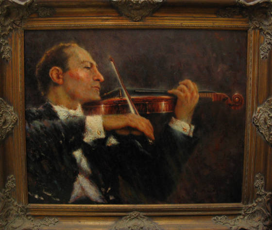 Portrait of Jascha Heifetz, Great Violinist